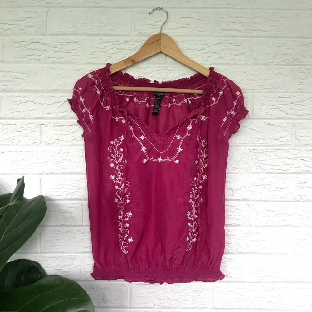Banana Republic peasant blouse